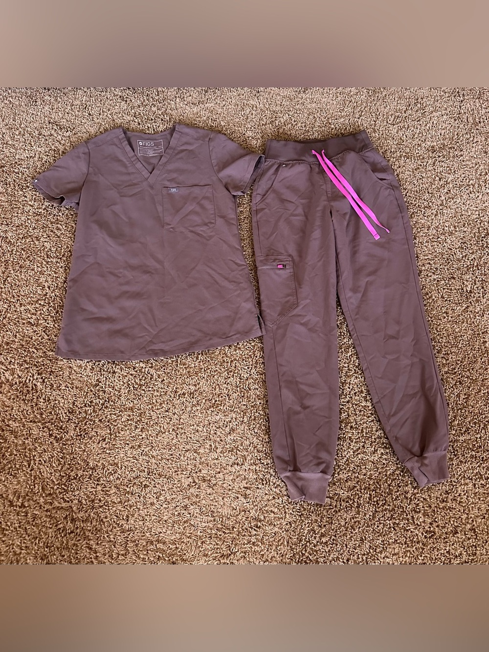 Figs Smokey Taupe Scrub Set XXSP